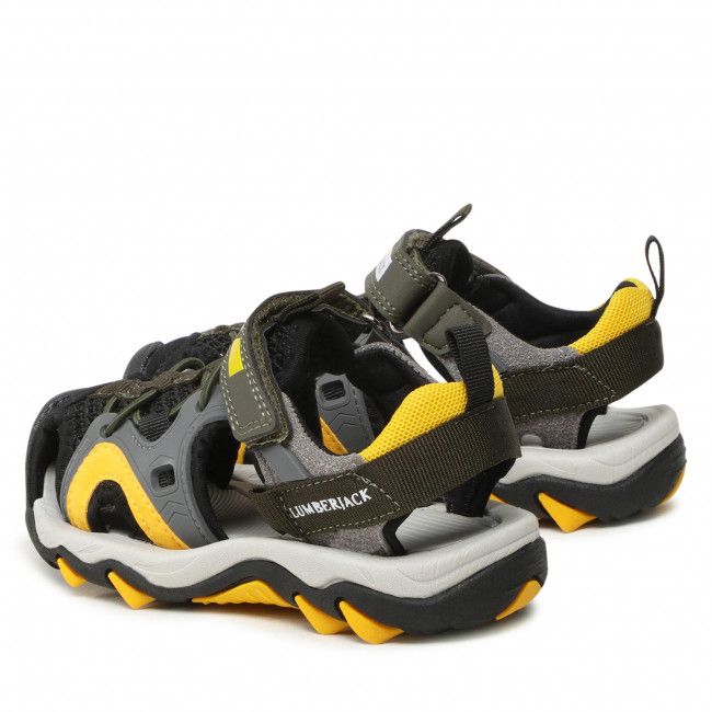 Sandali LUMBERJACK - Benjamin SBE0106-001 M0499 Black/Yellow