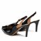 Sandali SAGAN - 4819 Czarny Lakier