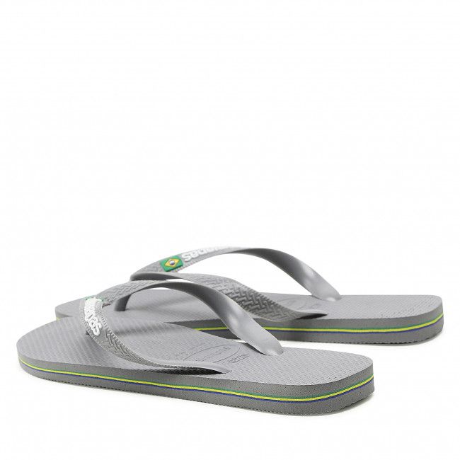 Infradito HAVAIANAS - Brasil Logo 41108505002 Steel Grey/Steel