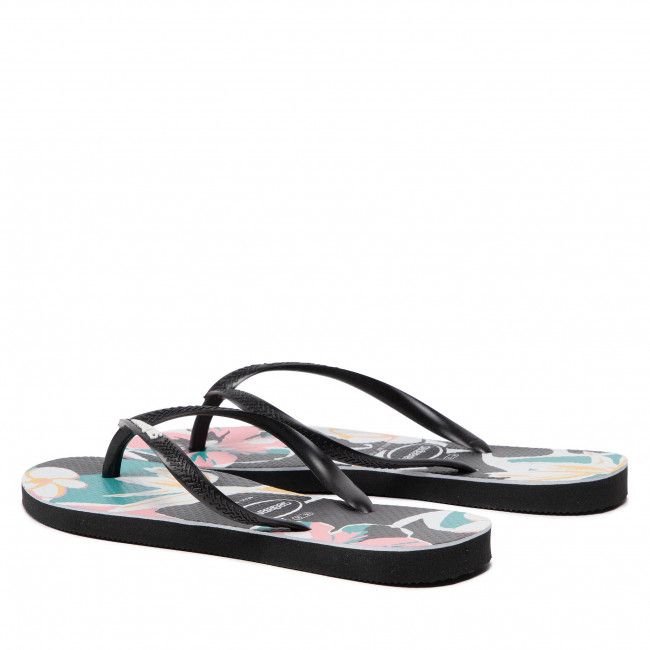 Infradito HAVAIANAS - Floral Basic 41454601069 Black/Black