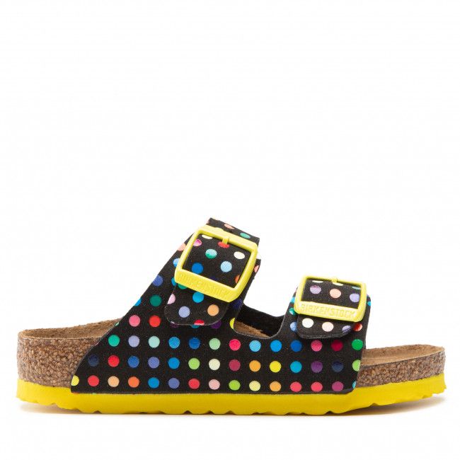 Ciabatte BIRKENSTOCK - Arizona Rivet Logo Kids 1023399 Digital Dots Black