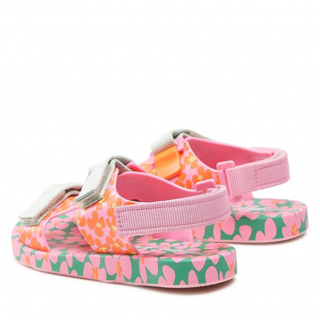 Sandali MELISSA - Mini Melissa Pingpong + Fabula 33450 Pink/Green AE738