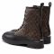Scarponcini Calvin Klein - Cleat Biker Boot - Mono Mix HW0HW01314 Black/Brown Mono