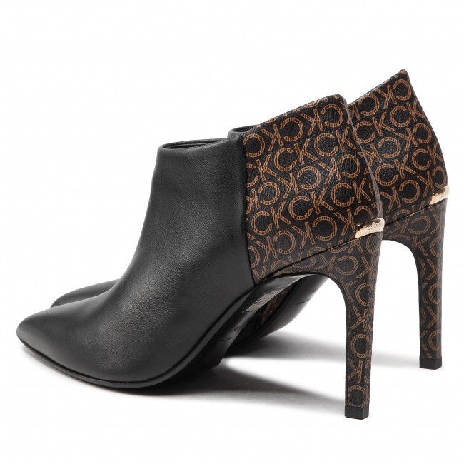 Tronchetti Calvin Klein - Essential Ankle Bootie 90-Mn Mix HW0HW01316 Black/Brown Mono 0GL