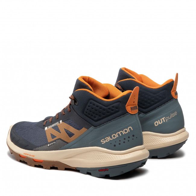 Scarpe da trekking Salomon - Outpulse Mid Gtx GORE-TEX 415895 26 V0 Ebony/Bleached Sand/Vibrant Orange