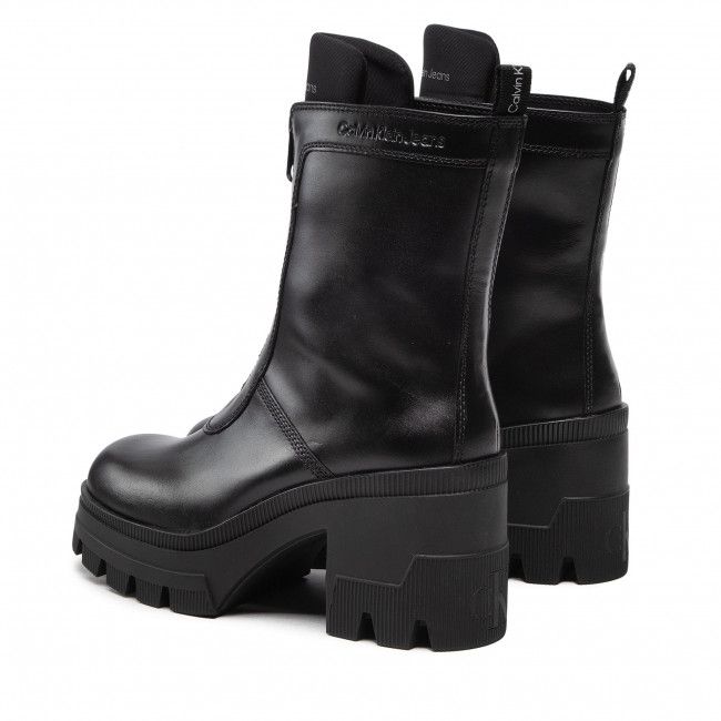 Tronchetti Calvin Klein Jeans - Chunky Heeled Boot W/Zip YW0YW00728 Black Bds