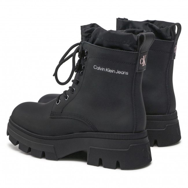 Tronchetti Calvin Klein Jeans - Chunky Combat Laceup Hiking YW0YW00739 Black BDS