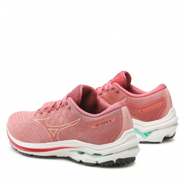 Scarpe Mizuno - Wave Inspire 18 J1GD224414 Rosette/Snow White/Garnet Rose