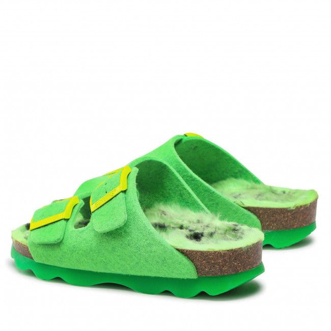Pantofole GENUINS - Hawaii G104680 Faux Sheepskin Green