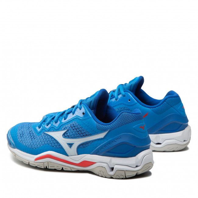 Scarpe MIZUNO - Wave Stealth V X1GA180024 French Blue/White/Ignition Red