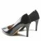 Scarpe stiletto Sagan - 4879 Czarny Lakier/Czarny Welur