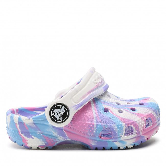 Ciabatte CROCS - Classic Marbled Clog T 206838 Blanc/Rose