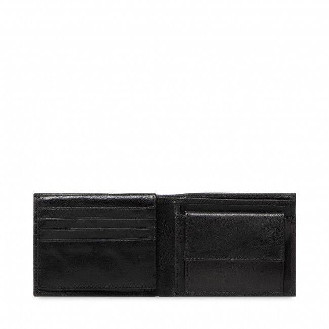 Portafoglio grande da uomo U.S. POLO ASSN. - Horiz. Wallet W/Coin&amp;Flap WIUUO2253MHA000 Black