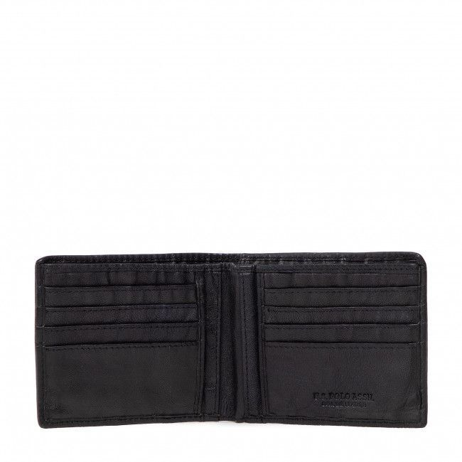 Portafoglio grande da uomo U.S. Polo Assn. - Horiz. Wallet WIUUY2262MHA000 Black