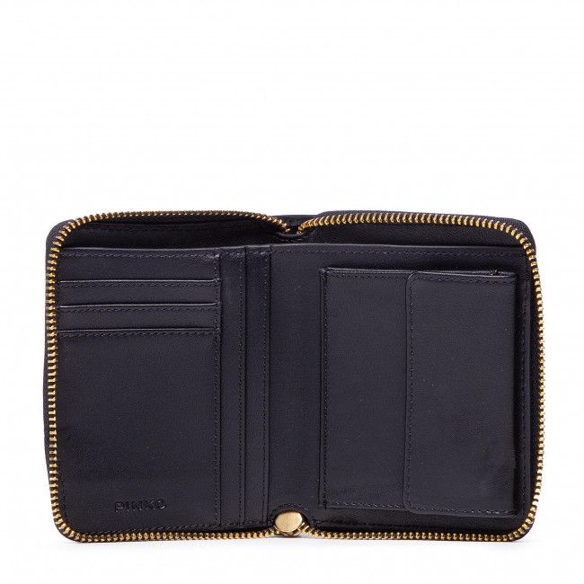 Portafoglio grande da donna Pinko - Taylor Wallet Zip Around M Rec PE 22 PLTT 1P22P9 Y7UX Nero Limou Z99B