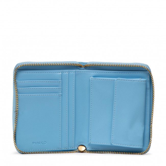 Portafoglio grande da donna Pinko - Taylor Wallet Zip Around M Rec PE 22 PRR 1P22P9 Y7UX Light Blue E57B