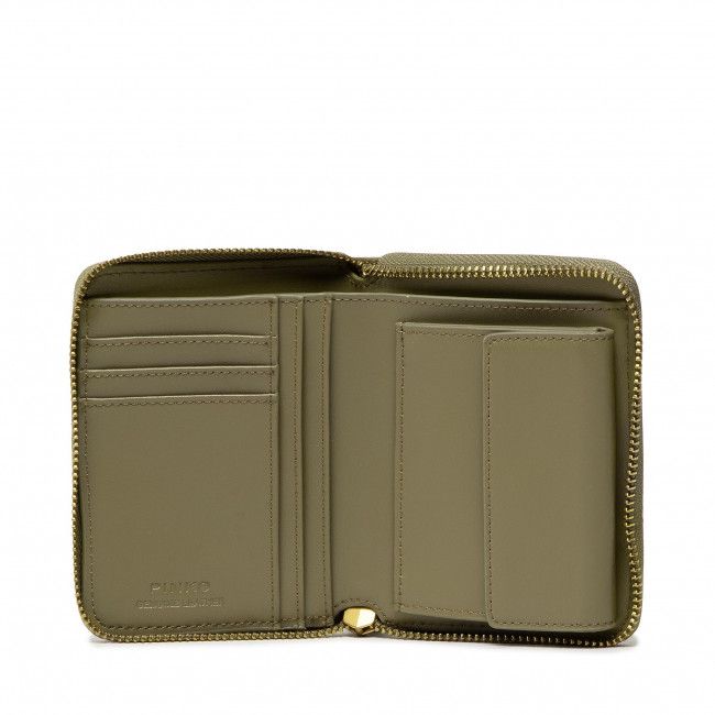 Portafoglio grande da donna Pinko - Taylor Wallet Zip Around M Chev AI 22-23 PLTT 1P22XP A03Z Green U86Q