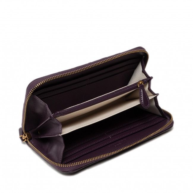 Portafoglio grande da donna PINKO - Ryder Wallet Zip Around L Chevr AI 22-23 PLTT 1P22XQ A03Z Purple WWAQ