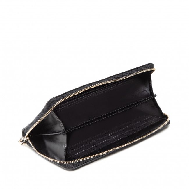 Portafoglio grande da donna CALVIN KLEIN - Re-Lock Slim Z/A Wallet Lg Pbl K60K609482 Ck Black BAX