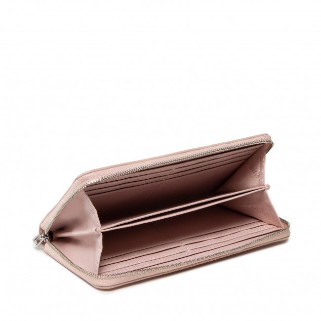 Portafoglio grande da donna Calvin Klein - Re-Lock Slim Z/A Wallet Lg Pbl K60K609482 Spring Rose TER