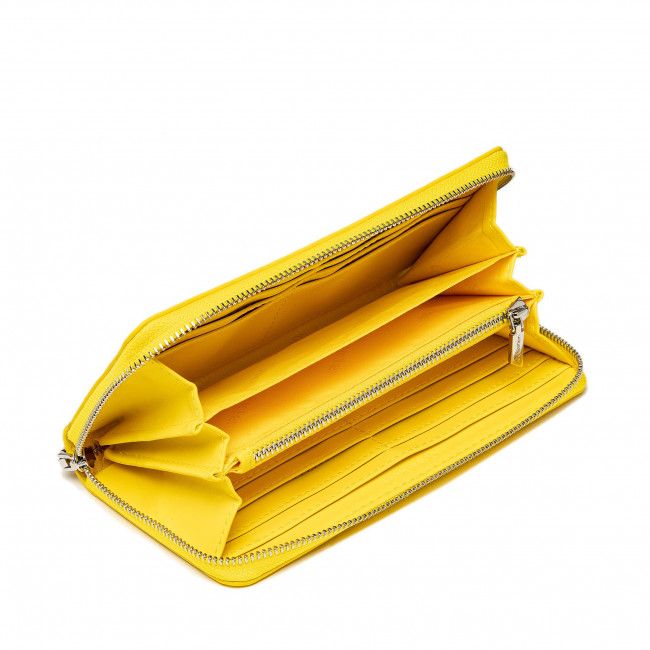 Portafoglio grande da donna Calvin Klein - Ck Must Z/A Wallet Lg K60K606698 Magnetic Yellow ZBE