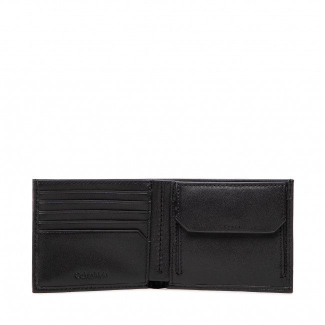 Portafoglio grande da uomo Calvin Klein - Ck Icon Bifold 5Cc W/Coin K50K509615 Ck Black BAX