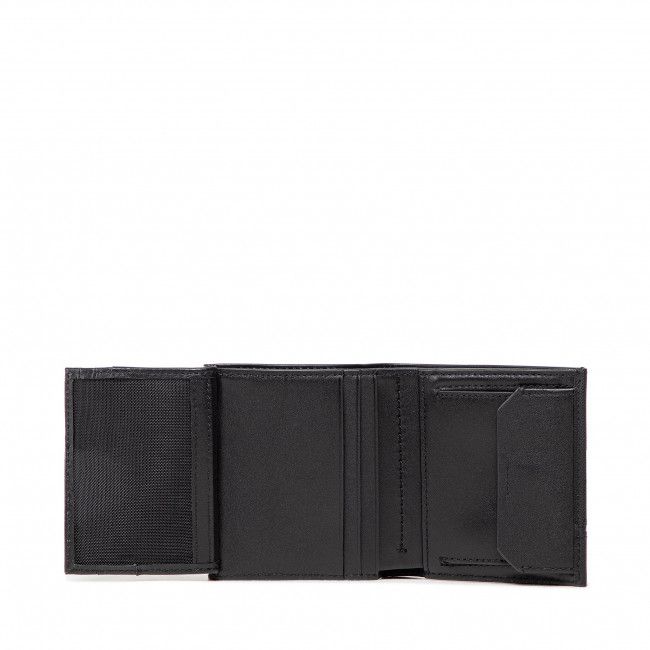 Portafoglio grande da uomo Calvin Klein - Slim Plaque Trifold 6cc W/Coin K50K509637 Ck Black BAX