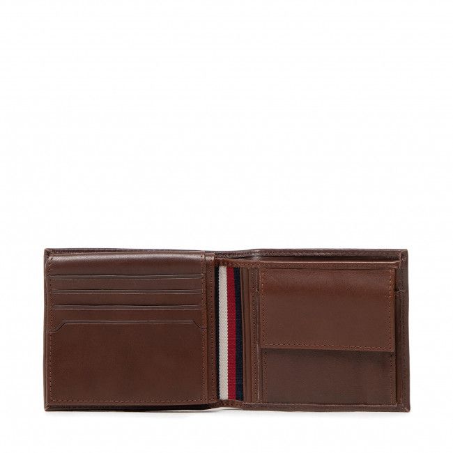 Portafoglio grande da uomo TOMMY HILFIGER - PremiumLeather Cc Flap And Coin AM0AM09382 GVU