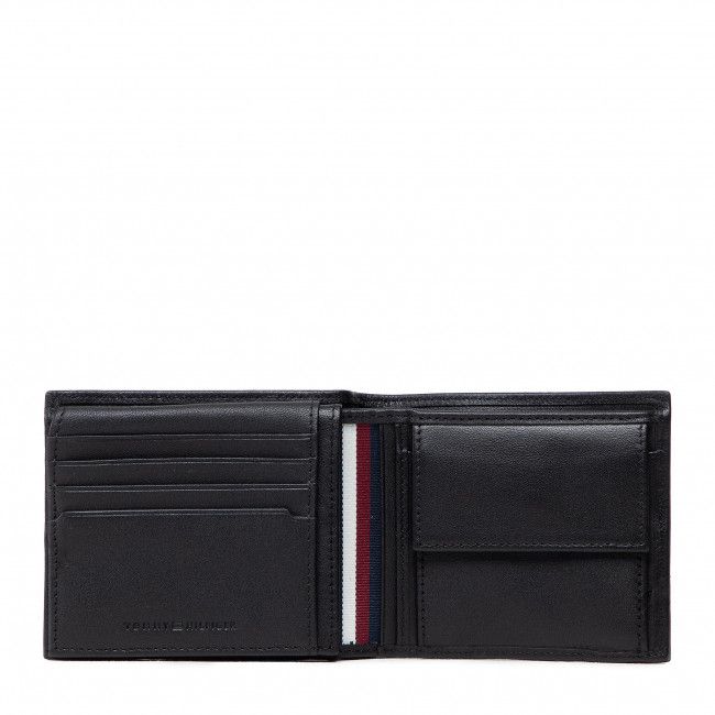 Portafoglio grande da uomo TOMMY HILFIGER - Premium Leather Cc Flap And Coin AM0AM10239 BDS