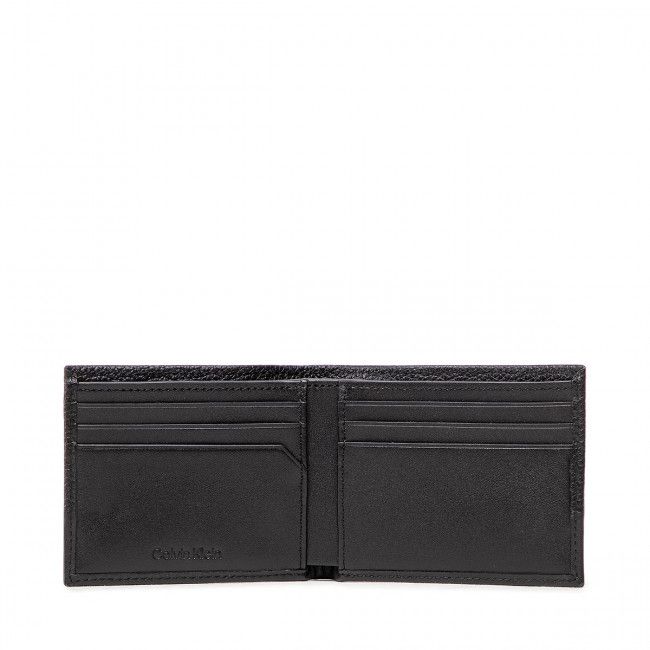 Portafoglio piccolo da uomo Calvin Klein - Subtle Mix Bifold 6Cc W/Bill K50K509182 Ck Black BAX