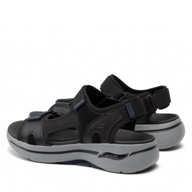 Sandali Skechers - Go Walk Arch Fit Sandal 229021/BKNV Black/Navy