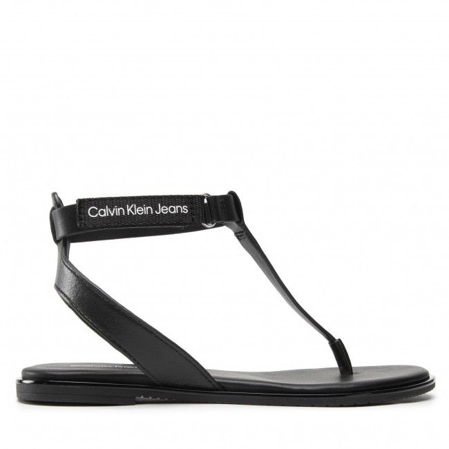 Sandali CALVIN KLEIN JEANS - Flat Sandal Toe YW0YW00545 Black BDS