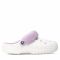 Ciabatte Crocs - Baya Lined Fuzz Strap Clog 206633 White/Lavender