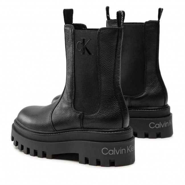 Chelsea Calvin Klein Jeans - Flatform High Chelsea Mix YW0YW00743 Black BDS
