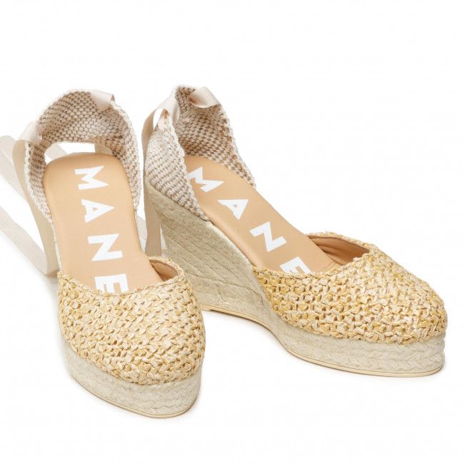 Espadrillas MANEBI - Wedge Valenciana W 2.7 WV Raffia Net Raffia