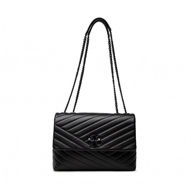 Borsetta TORY BURCH - Kira Chevron Powder 90857 Black/Silver 003