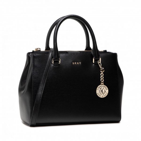 Borsetta DKNY - Bryant Md Satchel R12D3O09 Blk/Gold BGD Borsetta DKNY - Bryant Md Satchel R12D3O09 Blk/Gold BGD