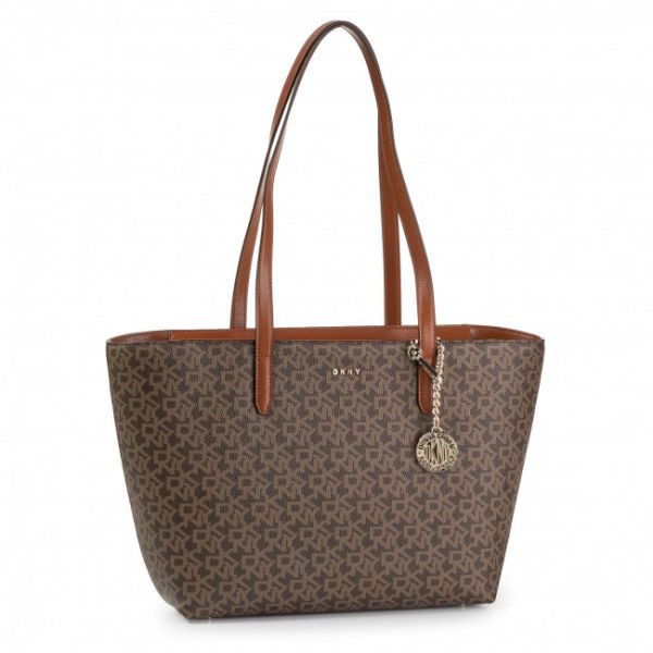 Borsetta DKNY - Bryant Lg Zip Tote R74AJ014 MOcha/Crml D3E Borsetta DKNY - Bryant Lg Zip Tote R74AJ014 MOcha/Crml D3E