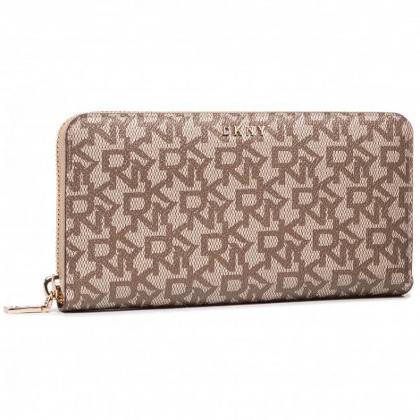 Portafoglio grande da donna DKNY - Bryant-New Zip Arou R831J658 Chino/Crml NHJ