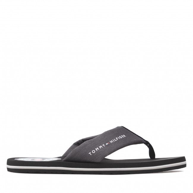 Infradito Tommy Hilfiger - Recycled Chambray Beach Sandal FM0FM03983 Black BDS