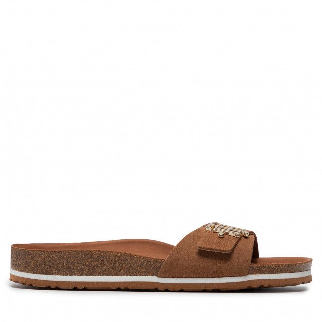 Ciabatte TOMMY HILFIGER - Th Molded Footbed Flat Sandal FW0FW06244 Summer Cognac