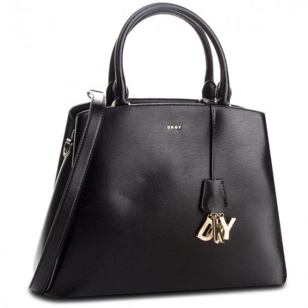 Borsetta DKNY - Paige Lg Satchel R81D3326 Blk/Gold Borsetta DKNY - Paige Lg Satchel R81D3326 Blk/Gold