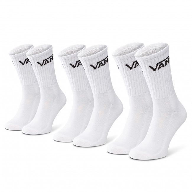 Set di 3 paia di calzini lunghi unisex VANS - Mn Classic Crew VN000XRZ White WHT1