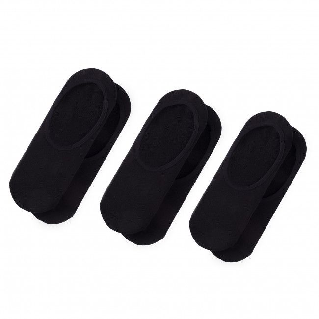 Set di 3 paia di pedulini da uomo Vans - Classic Super No Show VN000XTTBLK Black