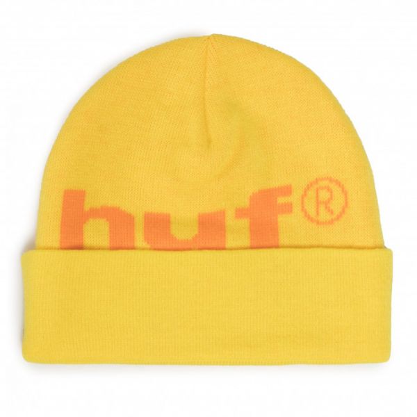 Berretto HUF - 98 Logo Beanie BN00093 Yellow
