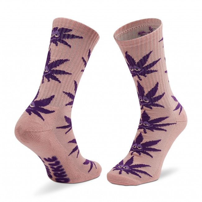 Calzini lunghi da donna HUF - Green Buddy Strains SK00544 r. OS Pink