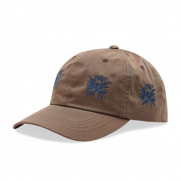 Cappello con visiera HUF - Multi Hit 6-Panel Curved Visor HT00612 Brown