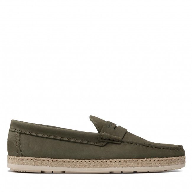 Espadrillas Tommy Hilfiger - Jute Nubuck Mocassin FM0FM03961 Army Green RBN