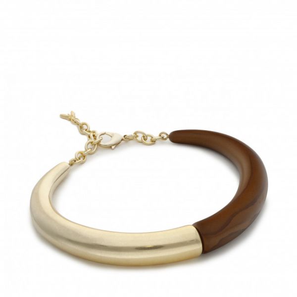 Collana Patrizia Pepe - 2J2372/V010-J2V9 Gold/Natural Wood
