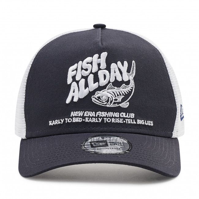 Cappello con visiera NEW ERA - New Era Fishing A-Frame Trucker 60222277 Blu scuro